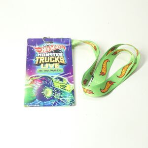 Hot Wheels Monster Trucks Live Glow Party 2022 Badge Lanyard